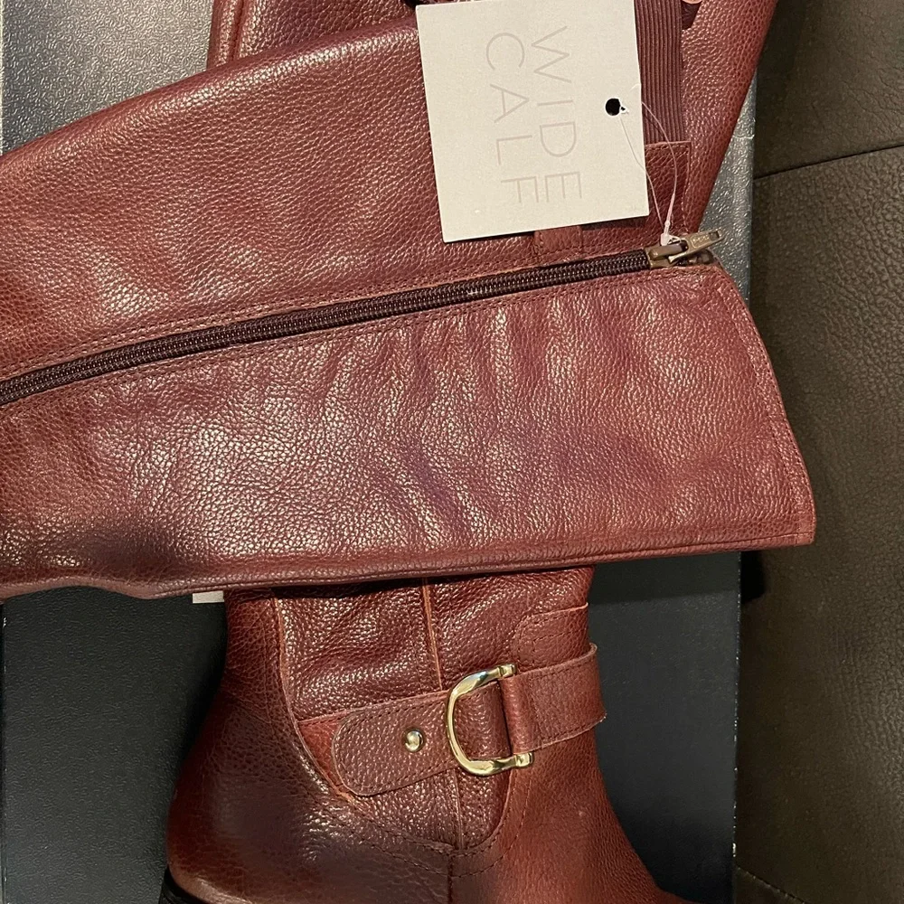 Naturalizer Brown Knee-High Boots wide calf - Picture 2 of 4